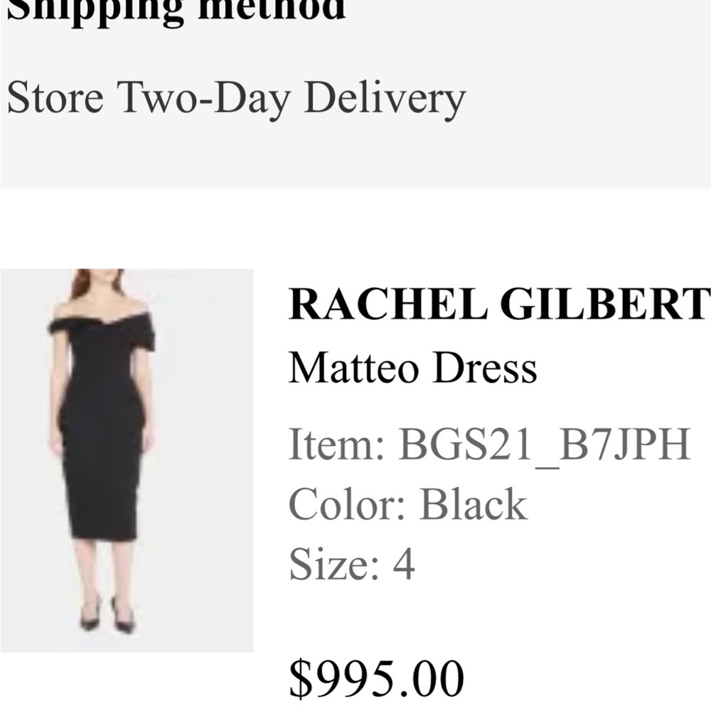 Sophisticated but fitted black dress. New from Bergdorf.